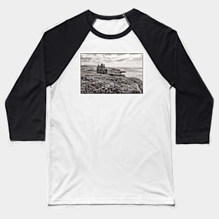 Dunskey castle near Portpatrick, Wigtownshire, Scotland. Baseball T-Shirt